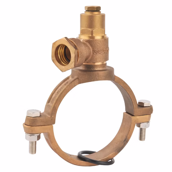 Bronze Ferrule Saddle /Ferrule Strap with Pushfit