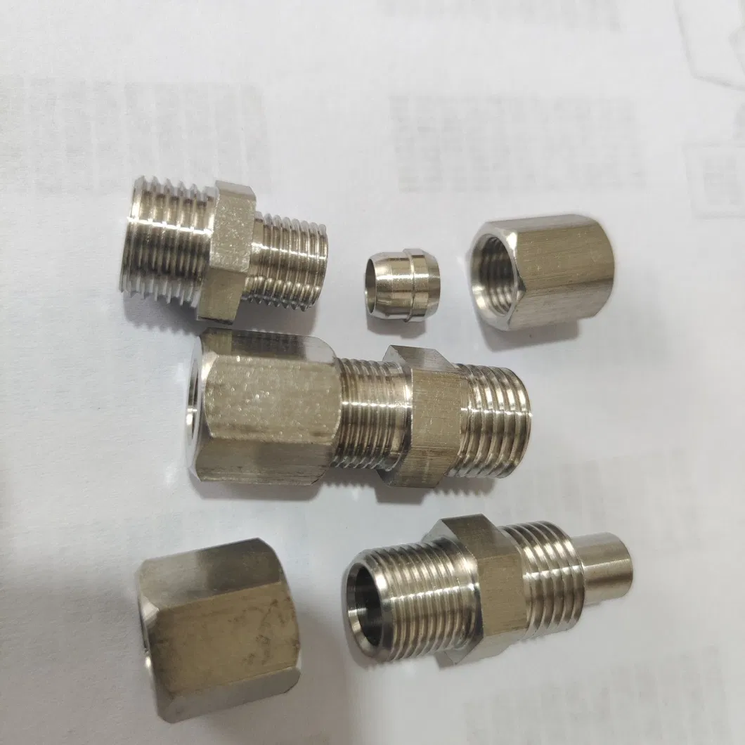 Stainless Steel Needle Valve Connector, Valve Connector, Hexagon Connector, Pneumatic Connector, 304 PC Pneumatic Connector