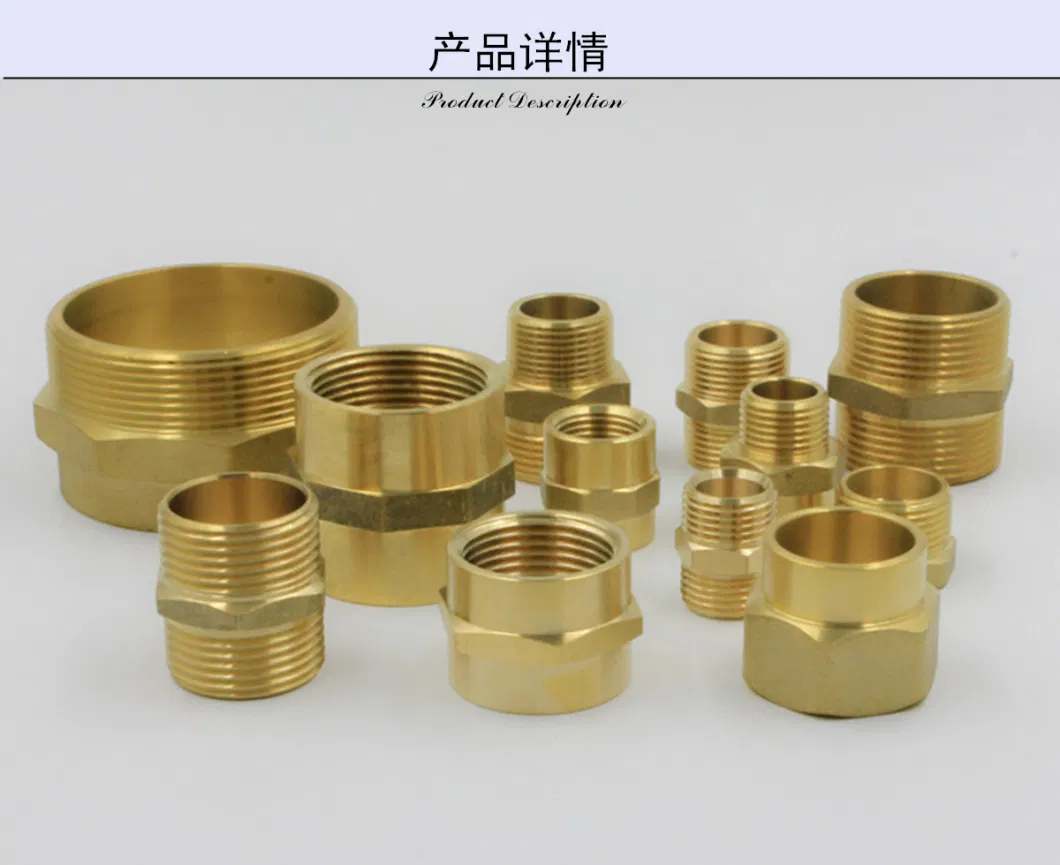 Brass Adapter Hex Nipple Female/Male Pipe Fittings