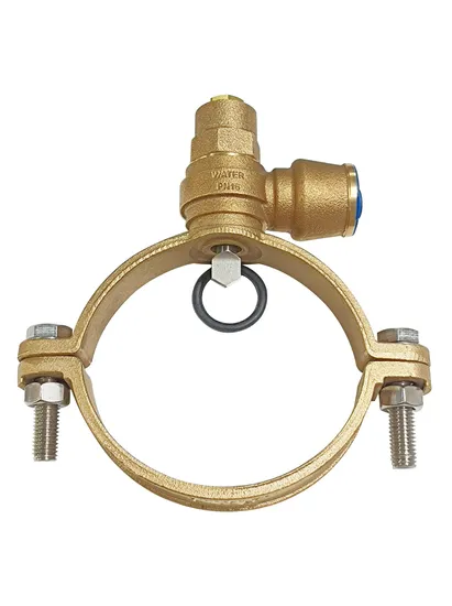 Bronze Ferrule Saddle /Ferrule Strap with Pushfit