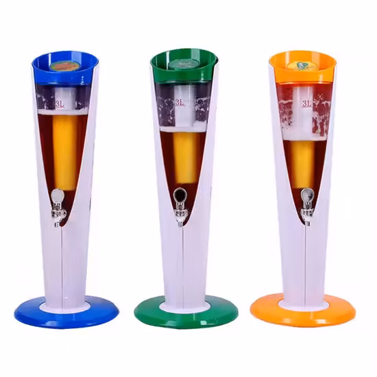 Custom Plastic Bar Drinking Dispenser Beer Tower