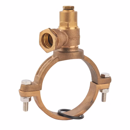 Bronze Ferrule Saddle /Ferrule Strap with Pushfit