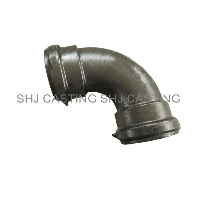 Garnitures de tuyau malléables de fer d'ISO2531 En545 En598 double courbure de prise de 90 degrés