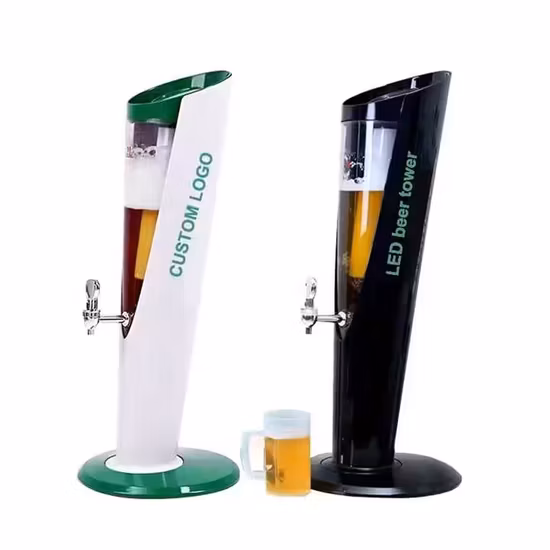 Tour de bière de distributeur de boissons en plastique personnalisée